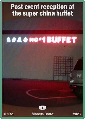 Post event reception at the super china buffet